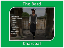 The Bard - Charcoal