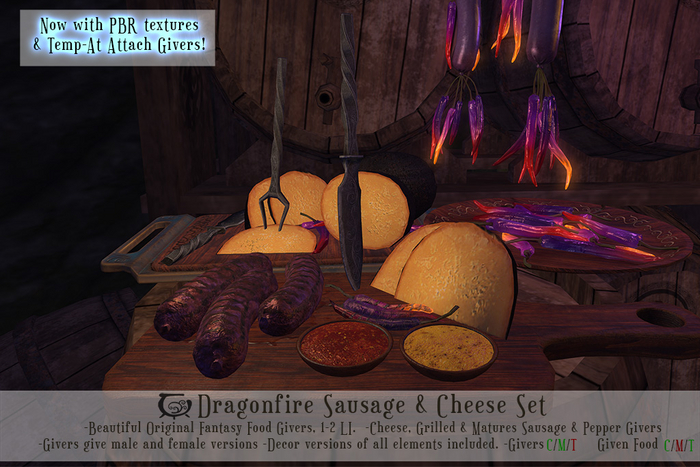Dragonfire Sausage & Cheese Set