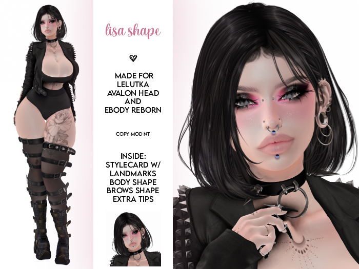 [ Studio SHIN ] Lisa Shape  | made for LeLUTKA Avalon head and eBODY Reborn