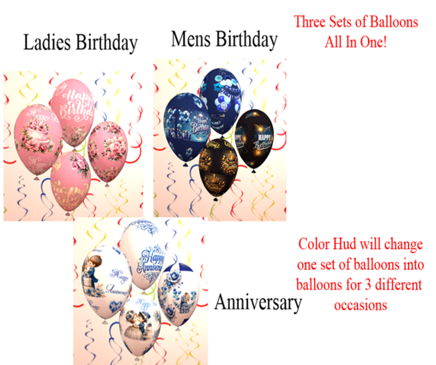 Color Hud Balloons boxed