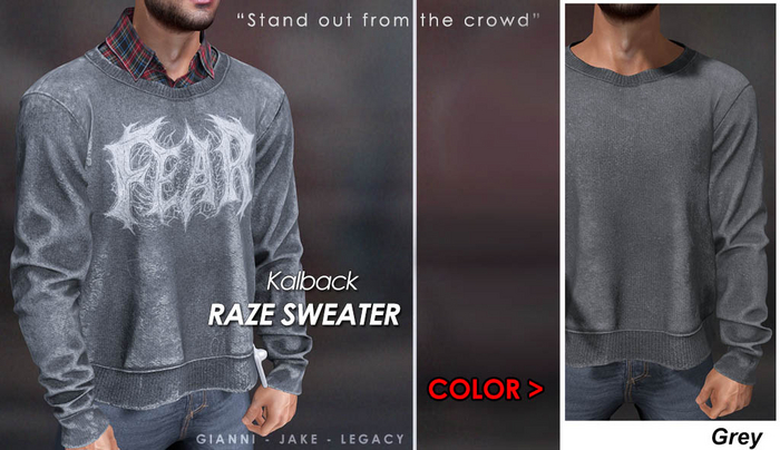 <Kalback> Raze Sweater Grey