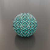 (TI) PBR (Tiles 1k (Star, Teal))