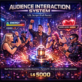 Audience Interaction System LSL Script – Full Perm Crowd Hype Engine, Combo Reactions, Particle FX, Club Event Booster