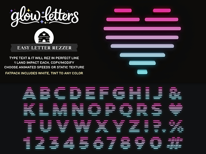 hive // glow letters . style 1