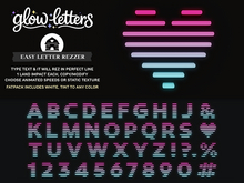 hive // glow letters . style 1