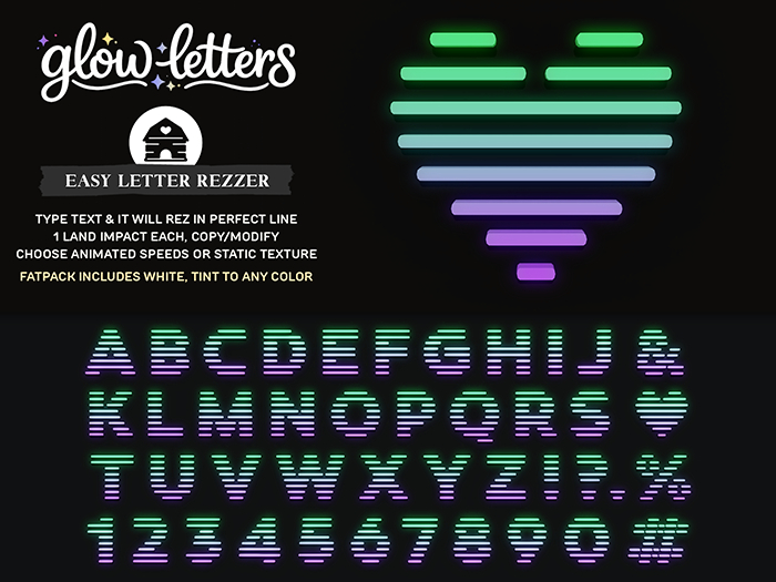 hive // glow letters . style 2