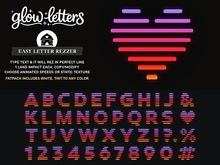 hive // glow letters . style 3
