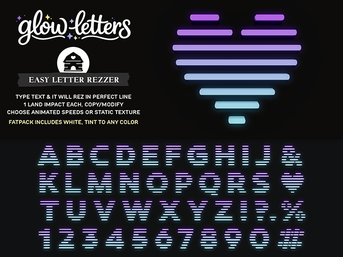 hive // glow letters . style 5