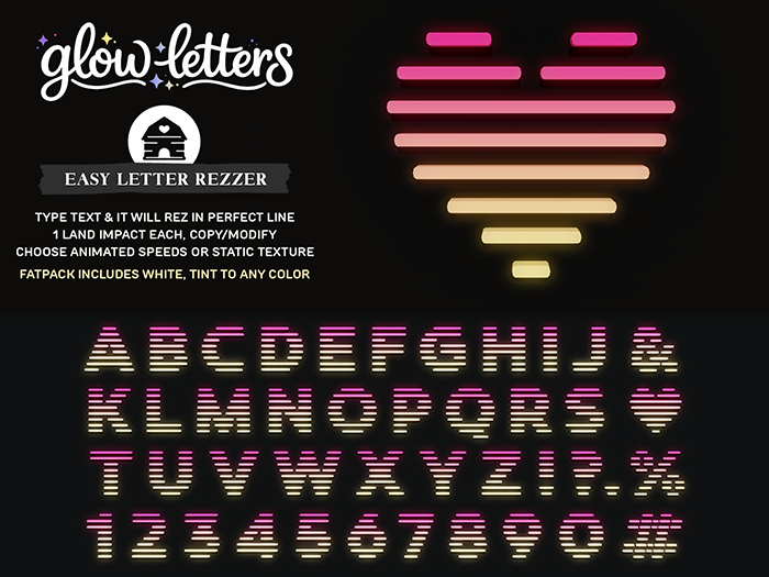 hive // glow letters . style 4