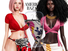 (AMERICAN BAZAAR) Pareo Skirt Bloom