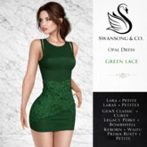 [S&C] Opal Dress - Lace Green  