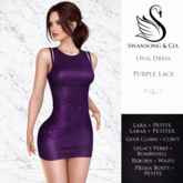 [S&C] Opal Dress - Lace Purple 