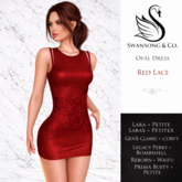 [S&C] Opal Dress - Lace Red  