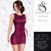 [S&C] Opal Dress - Lace Pink 