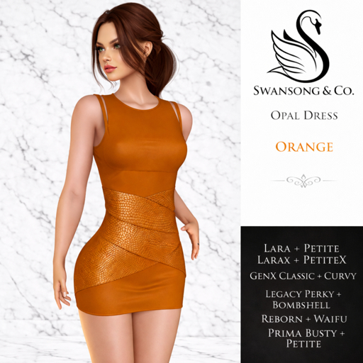 [S&C] Opal Dress - Orange  