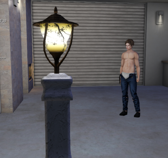 PILLAR WITH AUTOMATIC LIGHT