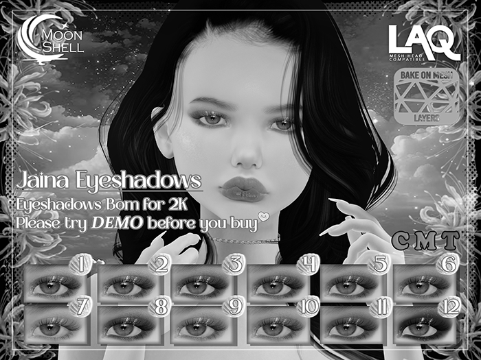 Moon Shell - Jaina Eyeshadows LAQ 2K Demo