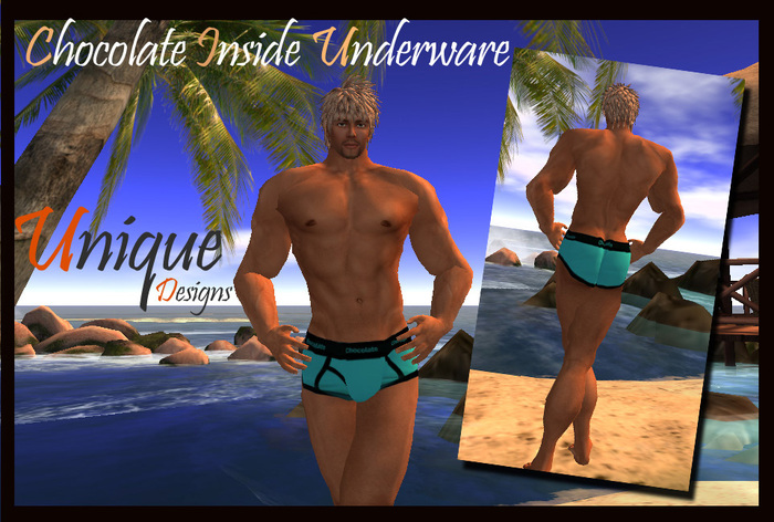 chocolate inside aqua underpant