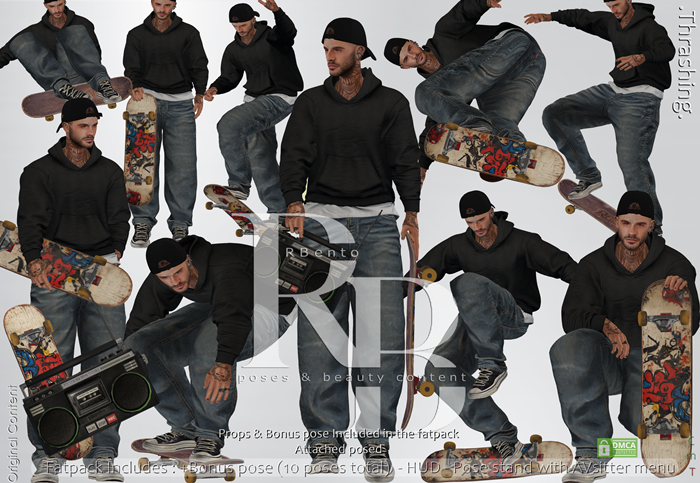 :RBento: Thrashing Bento single static poses wPROP -ADD-