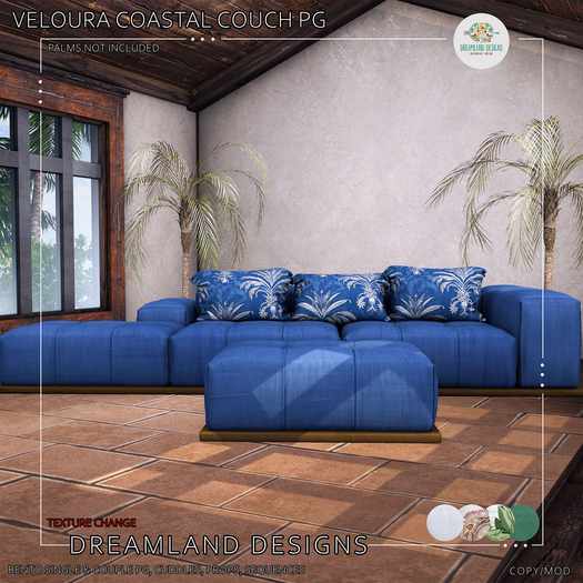 DD Veloura Coastal Couch-PG