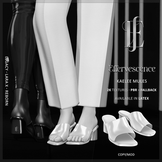 EF - Kaelee Mules - Latex - DEMO