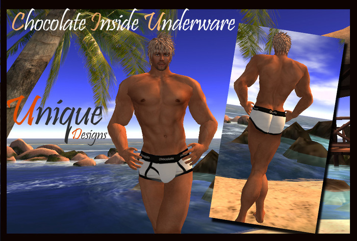 chocolate inside white underpant