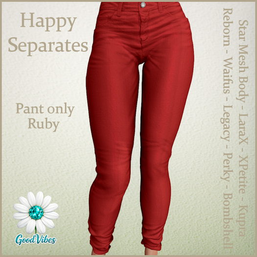 GoodVibes Happy Pant Ruby