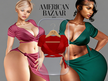 (AMERICAN BAZAAR) Shely Top Red