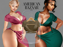 (AMERICAN BAZAAR) Shely Top Kaki