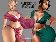 (AMERICAN BAZAAR) Shely Top Rose