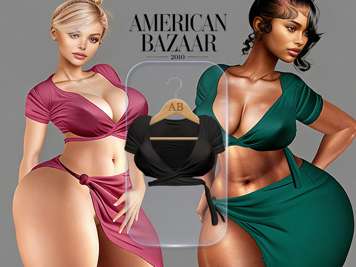 (AMERICAN BAZAAR) Shely Top Black