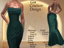 "GCD" Cheyanne Shimmering Gown Jade