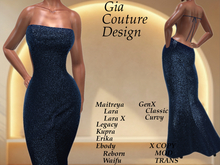 "GCD" Cheyanne Shimmering Gown Lapis