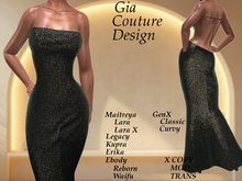 "GCD" Cheyanne Shimmering Gown Maize