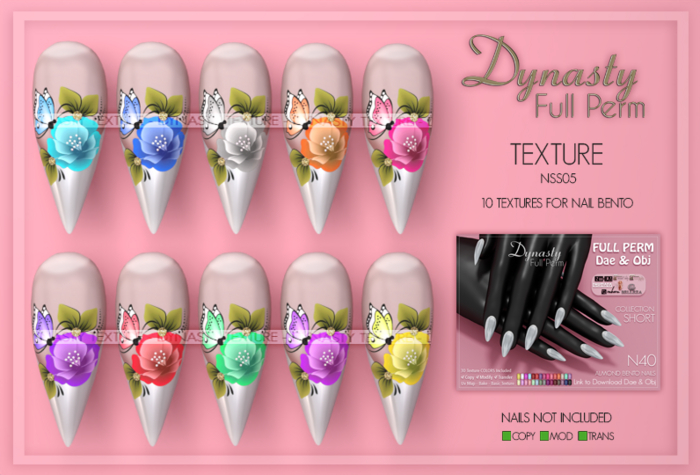 Dynasty - TEXTURES Nails BENTO N42 - NSS05
