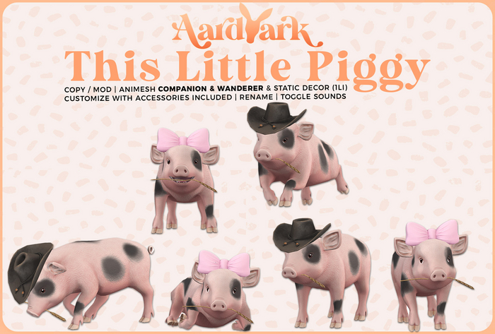 Aardvark : This Little Piggy - Spotted