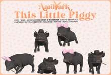 Aardvark : This Little Piggy - Black