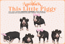 Aardvark : This Little Piggy - Black & White