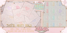 {Ribbons} Floral Heart Rug {Box}