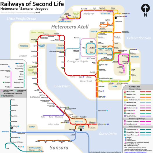 SLRR - Railways of Second Life Complete Map