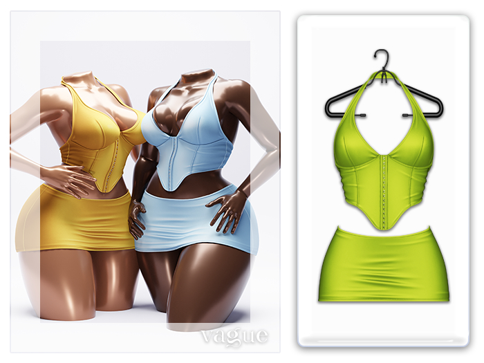 Vague. Leora Set - Neon -
