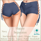 GoodVibes Happy Shorts Navy