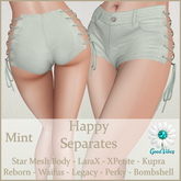 GoodVibes Happy Shorts Mint