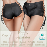 GoodVibes Happy Shorts Onyx