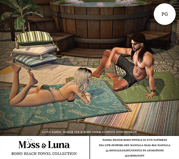 Moss & Luna- Boho Beach Towel Set (add)