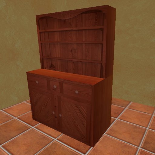 Wooden Hutch (2 prims)