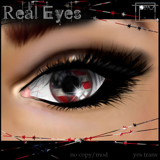 Topaz Square~Real Eyes~ Flag Eyes