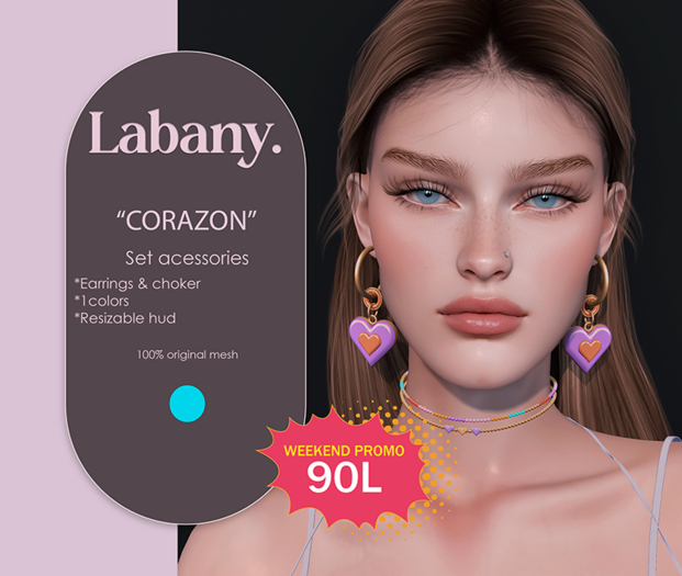 Labany. "Corazon" accessories - Blue