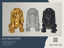 Infinite - Bachelor Puppy - PBR Decor Sculpture (3 Style Options)