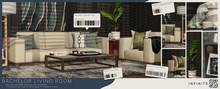 Infinite - Bachelor Living Room Fatpack (PG) - Bento Animated PBR Furniture & Decor Set